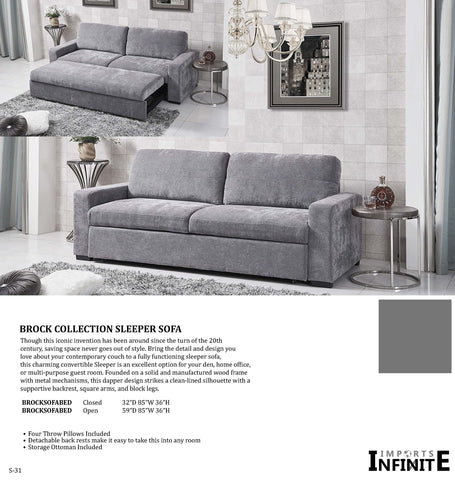 Brock Collection Sleeper Sofa Made In Canada