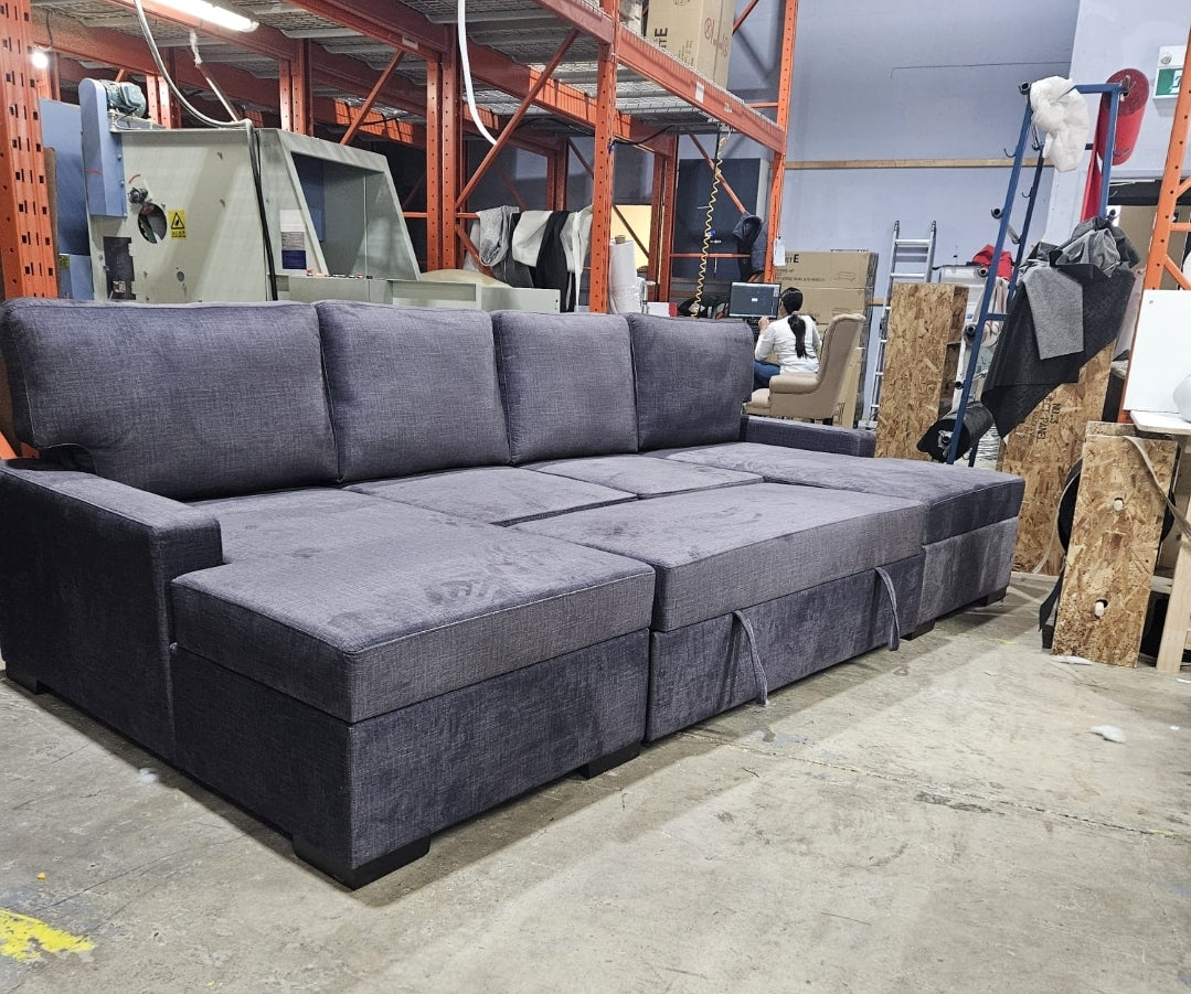 Brock Dual Chaise with Pull-out Bed