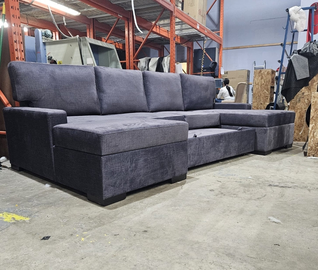 Brock Dual Chaise with Pull-out Bed