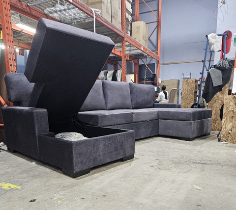 Brock Dual Chaise with Pull-out Bed