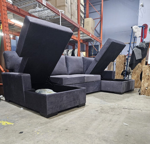 Brock Dual Chaise with Pull-out Bed