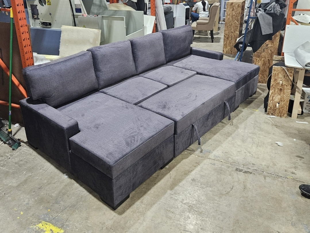 Brock Dual Chaise with Pull-out Bed