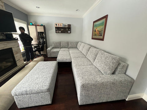 Brock Selection With Extra Storage Ottoman